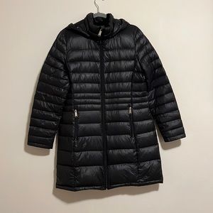 Andrew Marc Women’s Down long parka Black, L/G